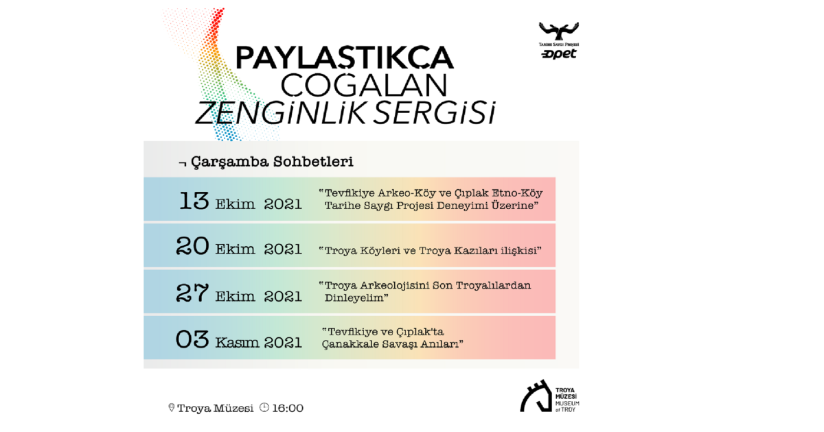 “Paylaştıkca Çoğalan Zenginlik” Sergisi Çarşamba Sohbetleri Başlıyor!