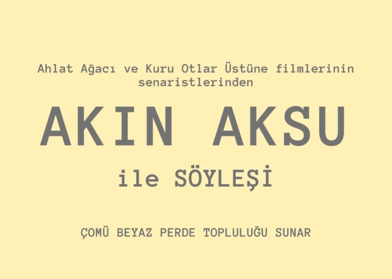 A Conversation with Akın Aksu