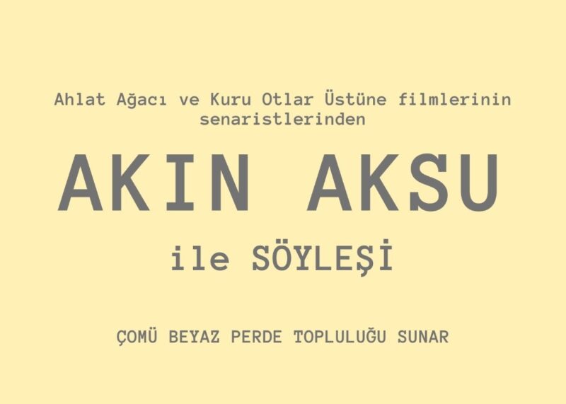 Akın Aksu ile Söyleşi