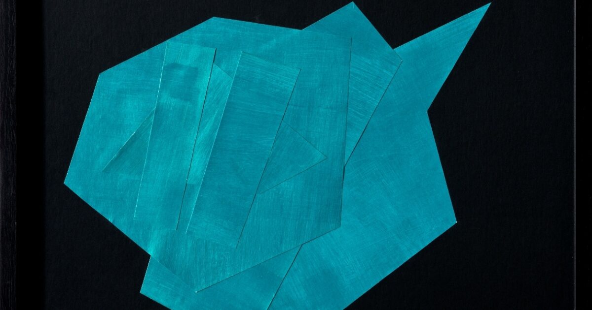 Parlak Mavi, Kâğıt Üzerine Akrilik, 70x82 cm, 2017